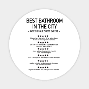 Funny Bathroom Reviews Magnet